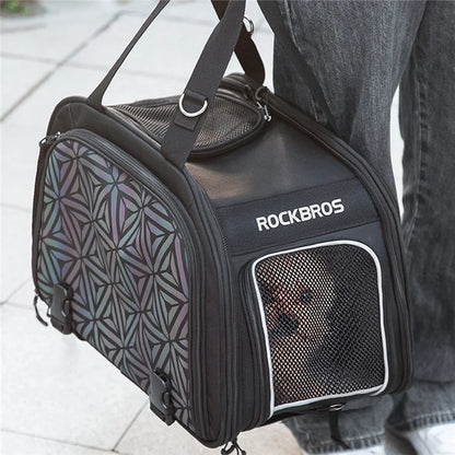ROCKBROS H30 Bicycle Rear Seat Pet Bag Outdoor Portable Dog Cat Bike Carrier