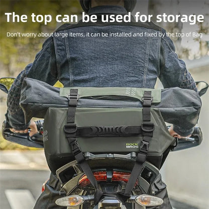 ROCKBROS AS-096 Waterproof Motorcycle Tail Pannier Pack 30L Reflective Motorbike Rear Bag