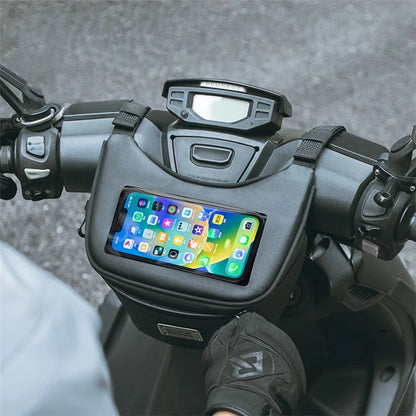 ROCKBROS B113 Scooter Waterproof Touch Screen Front Bag Mobile Phone Bag Electric Motorcycle Hanging Bag