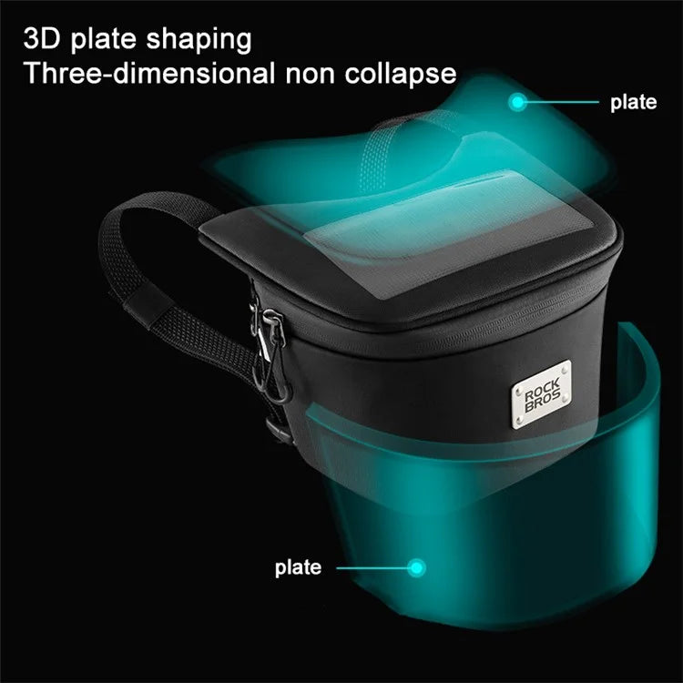 ROCKBROS B113 Scooter Waterproof Touch Screen Front Bag Mobile Phone Bag Electric Motorcycle Hanging Bag