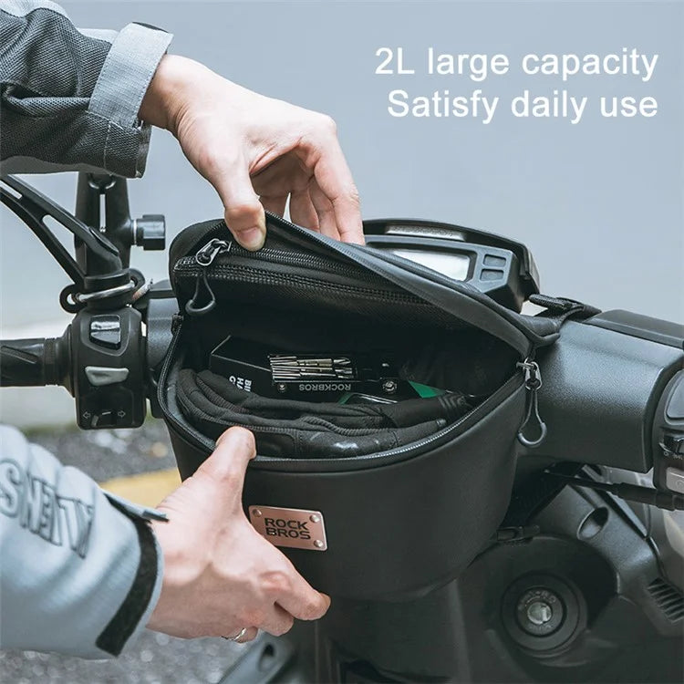 ROCKBROS B113 Scooter Waterproof Touch Screen Front Bag Mobile Phone Bag Electric Motorcycle Hanging Bag
