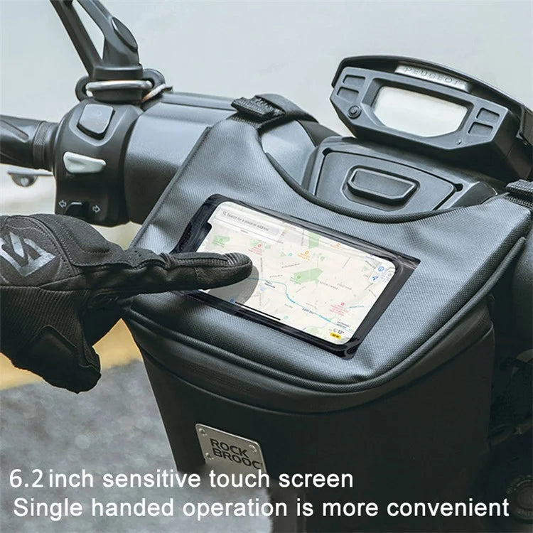 ROCKBROS B113 Scooter Waterproof Touch Screen Front Bag Mobile Phone Bag Electric Motorcycle Hanging Bag