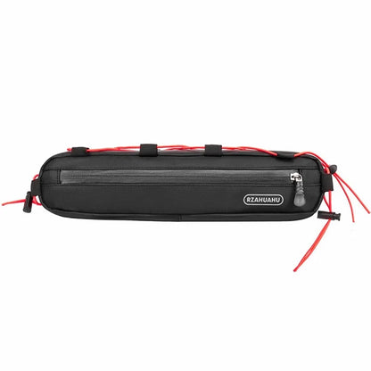 RZAHUAHU 8L Waterproof Nylon Bicycle Front Frame Bag Phone Glasses Tools Storage Bag