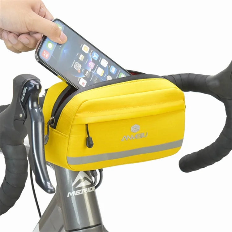 ANMEILU 7051 Bike Handlebar Bag Bicycle Front Frame Bag Cycling Storage Pouch