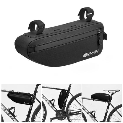 ANMEILU 7050 Bike Triangle Frame Bag Oxford Cloth Bicycle Top Tube Bag Cycling Pouch