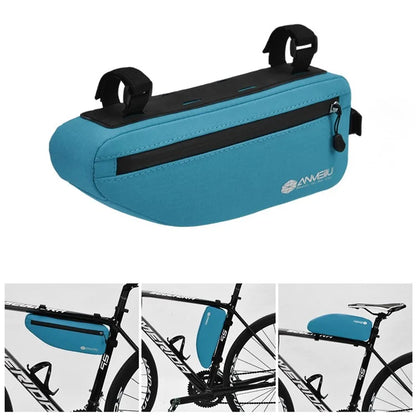 ANMEILU 7050 Bike Triangle Frame Bag Oxford Cloth Bicycle Top Tube Bag Cycling Pouch