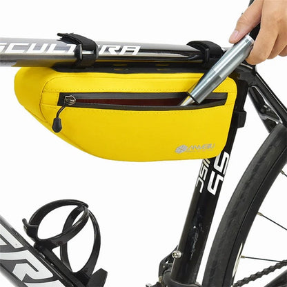ANMEILU 7050 Bike Triangle Frame Bag Oxford Cloth Bicycle Top Tube Bag Cycling Pouch