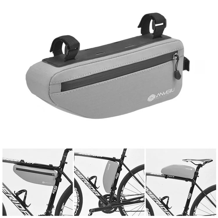 ANMEILU 7050 Bike Triangle Frame Bag Oxford Cloth Bicycle Top Tube Bag Cycling Pouch