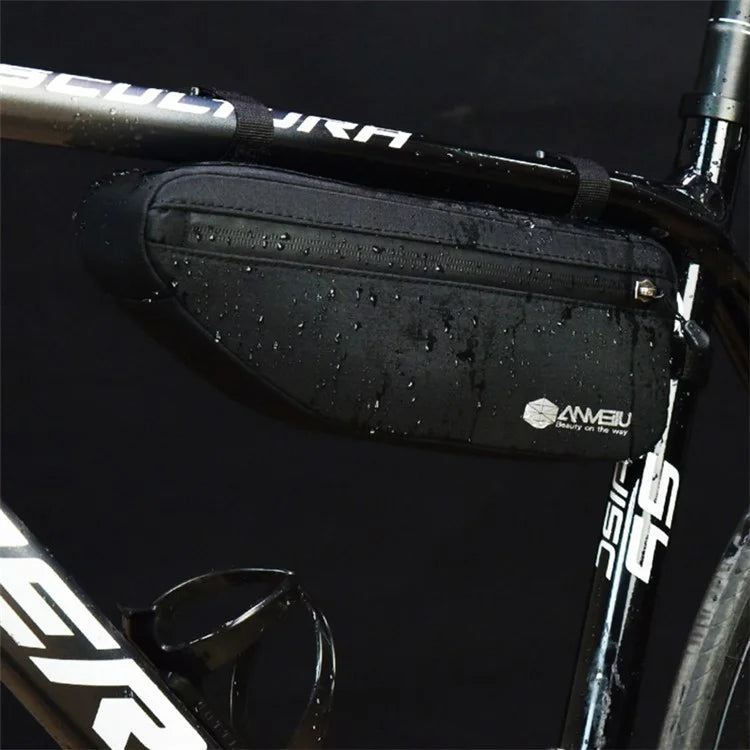 ANMEILU 7050 Bike Triangle Frame Bag Oxford Cloth Bicycle Top Tube Bag Cycling Pouch