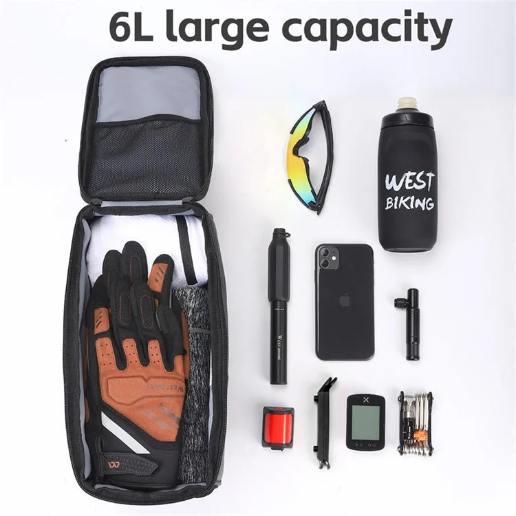 WEST BIKING YP0707360 Bicycle Bike Rear Rack Pannier Pack Cycling Tools Storage Bag