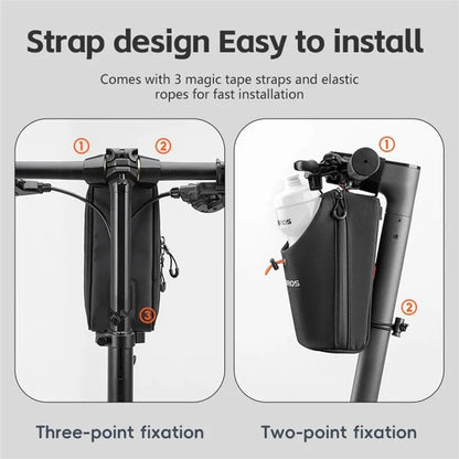 ROCKBROS P002 Bike Front Water Bottle Bag for Folding Bike / Skateboard / Mountain Bike