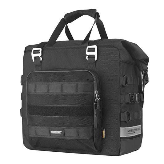 RHINOWALK MTR2050 25L-50L Quick Released Motorcycle Side Bag Waterproof Polyester Motorbike Pack