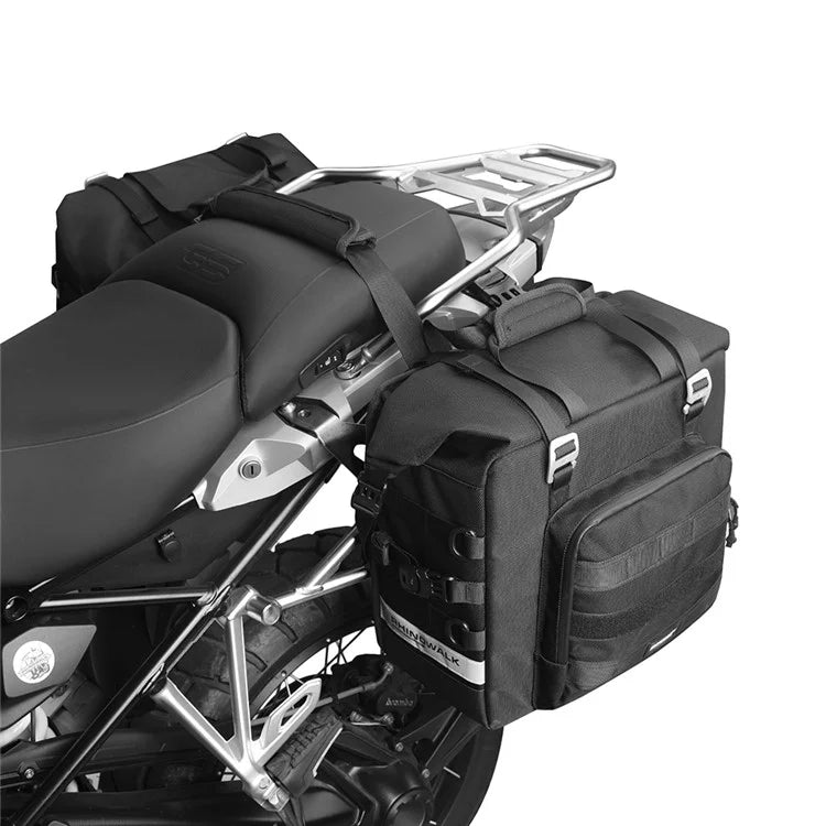 RHINOWALK MTR2050 25L-50L Quick Released Motorcycle Side Bag Waterproof Polyester Motorbike Pack