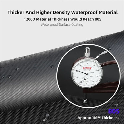 RHINOWALK MTR2050 25L-50L Quick Released Motorcycle Side Bag Waterproof Polyester Motorbike Pack