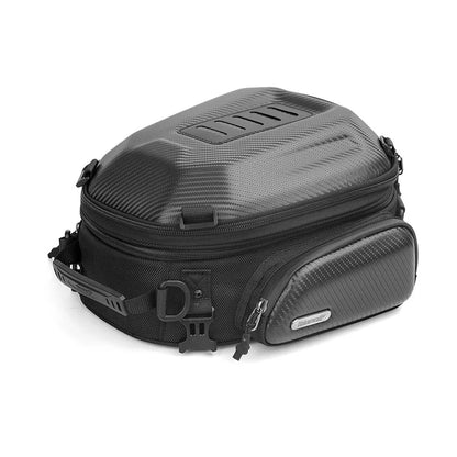 RHINOWALK MTR4001 Expandable Motorcycle Hard Shell Tail Bag Motocross Trunk Tail Bag
