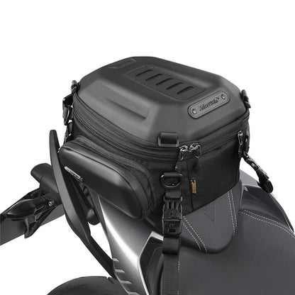 RHINOWALK MTR4001 Expandable Motorcycle Hard Shell Tail Bag Motocross Trunk Tail Bag