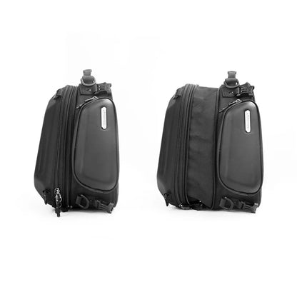RHINOWALK MTR4001 Expandable Motorcycle Hard Shell Tail Bag Motocross Trunk Tail Bag