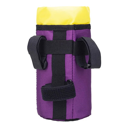RZAHUAHU YA468 Polyester Bike Handlebar Bag Thermal Water Bottle Holder Pouch for Baby Stroller
