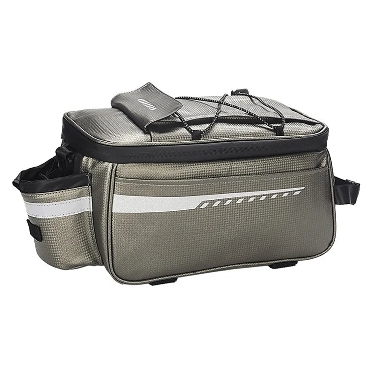 RZAHUAHU YA415 PU Leather Bike Trunk Bag MTB Rack Bag Sling Bag Handbag Shoulder Bag