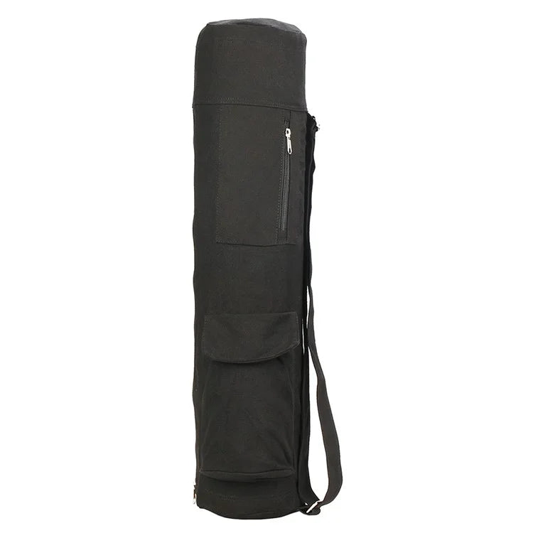 B-SOUL YA254 Yoga Mat Storage Bag Cotton Linen Fitness Pad Carrying Bag
