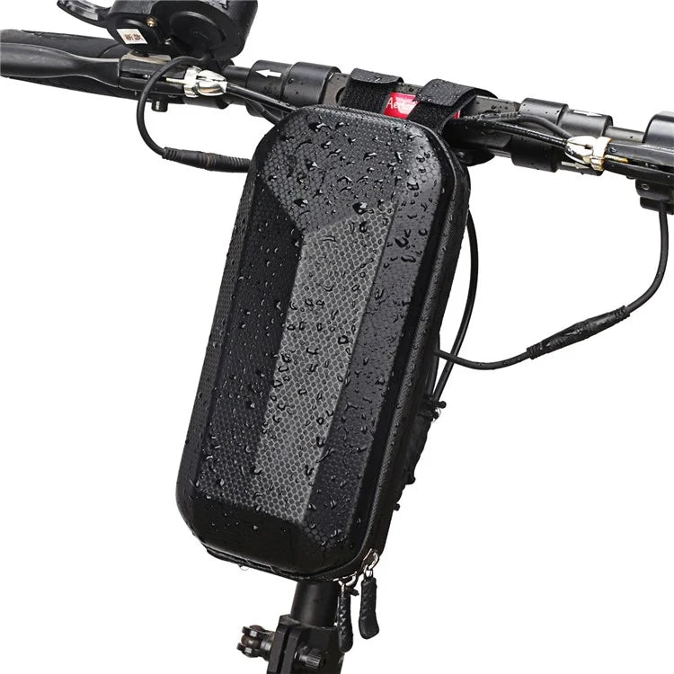 RZAHUAHU YA303X Waterproof Hard Shell EVA Handlebar Bag for Electric Scooter Bicycle