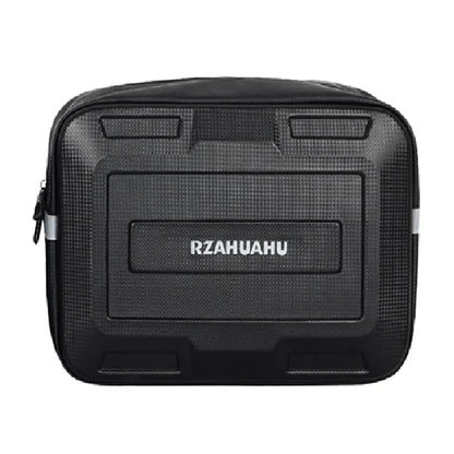 RZAHUAHU 9L Electric Bicycle PVC Leather Rear Bag Hard Shell Storage Bag, Size L