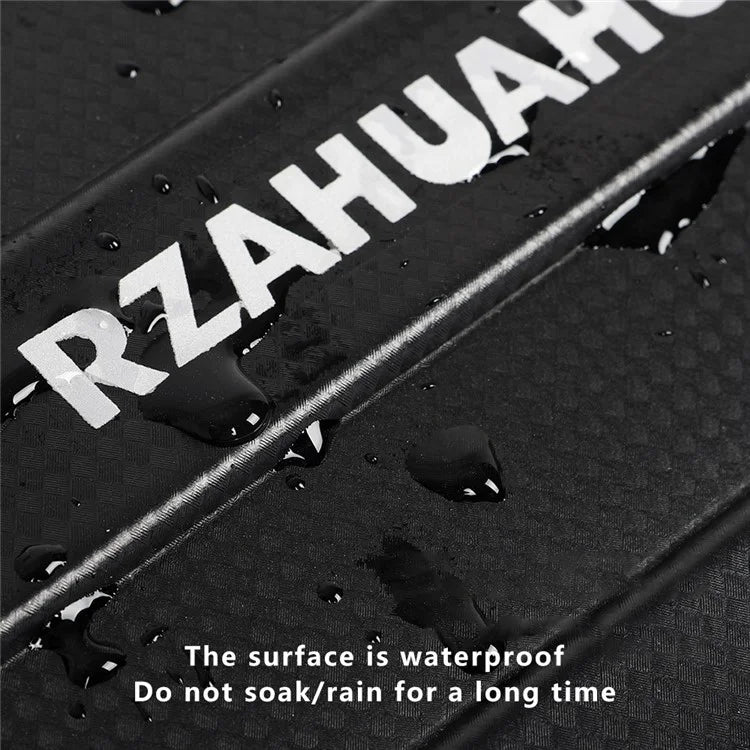 RZAHUAHU 9L Electric Bicycle PVC Leather Rear Bag Hard Shell Storage Bag, Size L