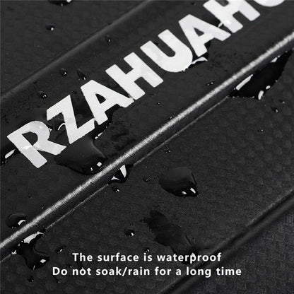 RZAHUAHU 9L Electric Bicycle PVC Leather Rear Bag Hard Shell Storage Bag, Size L