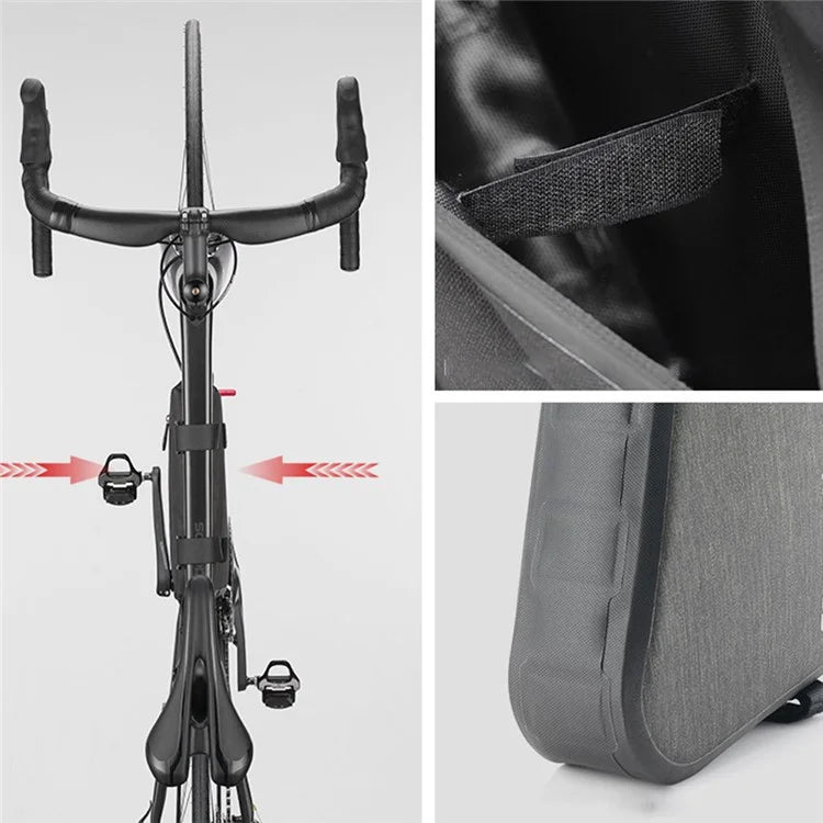 CYCLING 188-AS-017-1MKB-00 Bike Triangle Frame Bag Nylon Bicycle Cycling Pouch