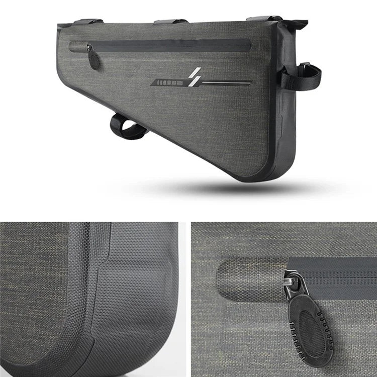 CYCLING 188-AS-017-1MKB-00 Bike Triangle Frame Bag Nylon Bicycle Cycling Pouch