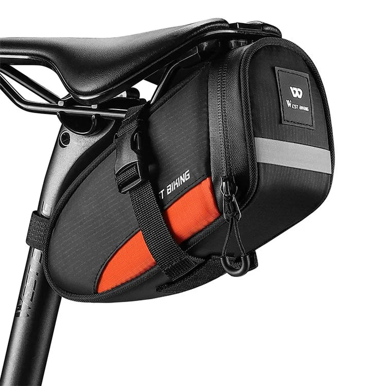 WEST BIKING YP0707363 Outdoor Bicycle Tail Bag 1.2L Waterproof Bicycle Saddle Bag