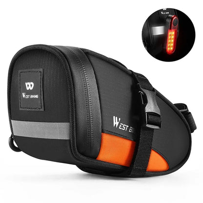 WEST BIKING YP0707363 Outdoor Bicycle Tail Bag 1.2L Waterproof Bicycle Saddle Bag