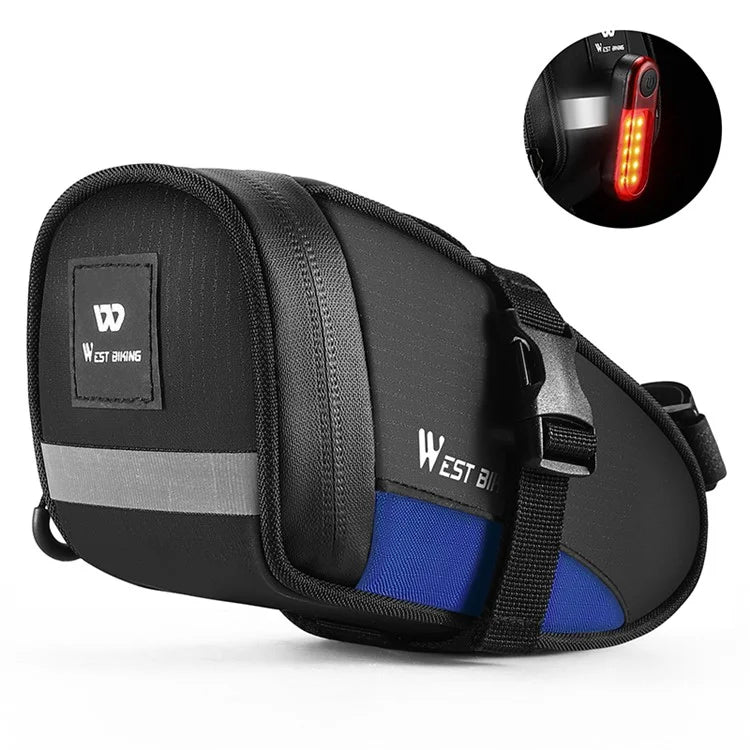 WEST BIKING YP0707363 Outdoor Bicycle Tail Bag 1.2L Waterproof Bicycle Saddle Bag
