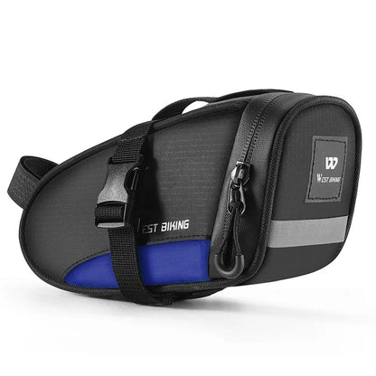 WEST BIKING YP0707363 Outdoor Bicycle Tail Bag 1.2L Waterproof Bicycle Saddle Bag
