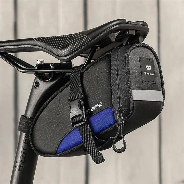 WEST BIKING YP0707363 Outdoor Bicycle Tail Bag 1.2L Waterproof Bicycle Saddle Bag