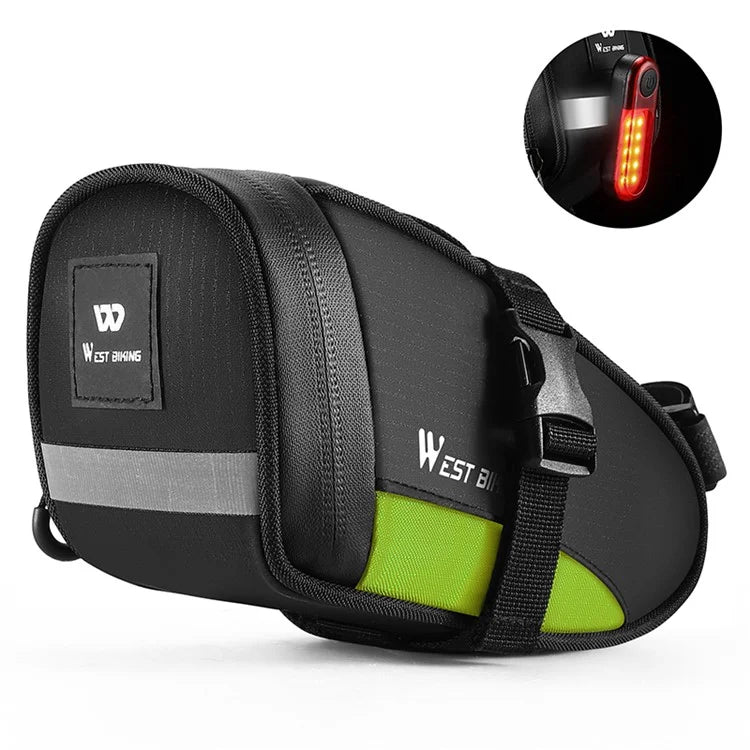 WEST BIKING YP0707363 Outdoor Bicycle Tail Bag 1.2L Waterproof Bicycle Saddle Bag
