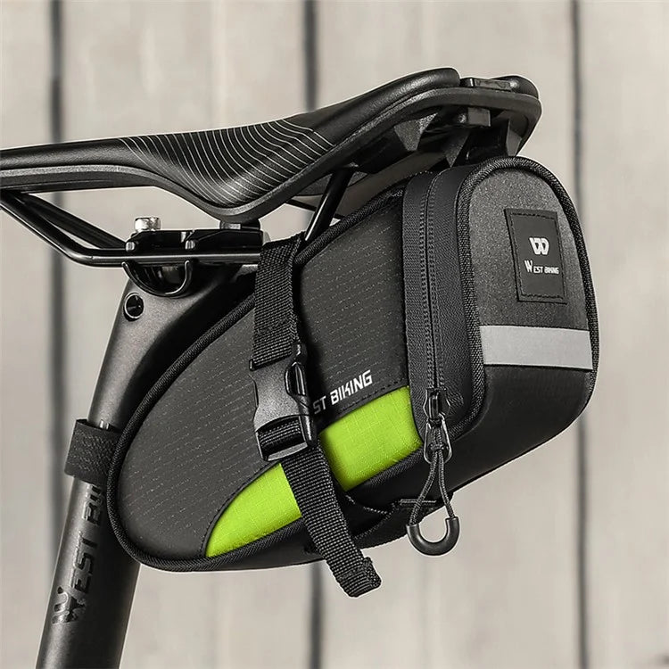 WEST BIKING YP0707363 Outdoor Bicycle Tail Bag 1.2L Waterproof Bicycle Saddle Bag