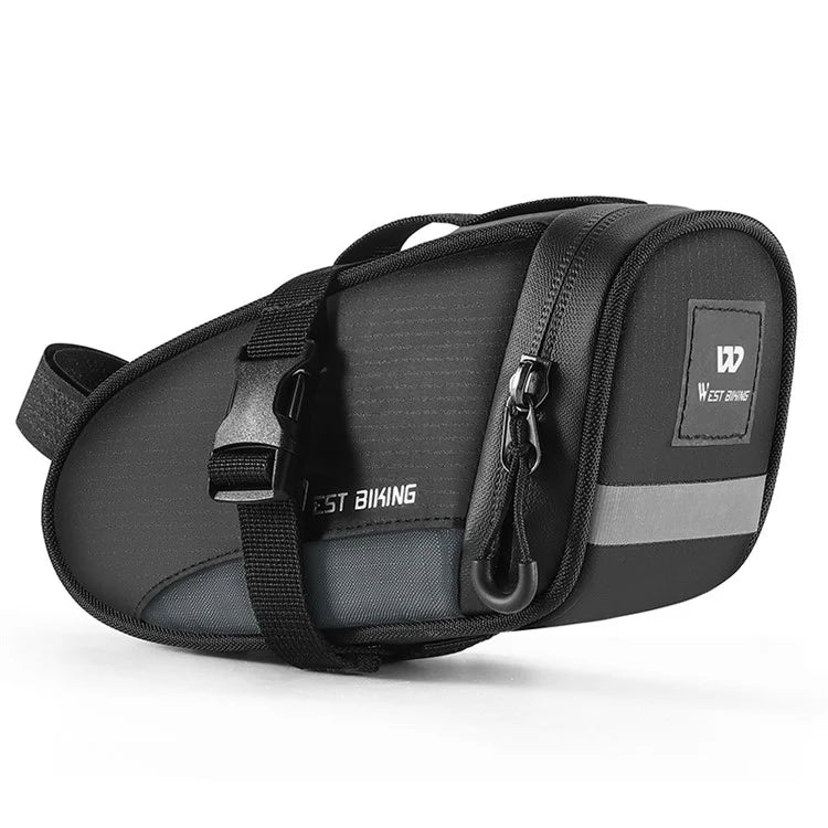 WEST BIKING YP0707363 Outdoor Bicycle Tail Bag 1.2L Waterproof Bicycle Saddle Bag