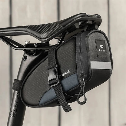 WEST BIKING YP0707363 Outdoor Bicycle Tail Bag 1.2L Waterproof Bicycle Saddle Bag