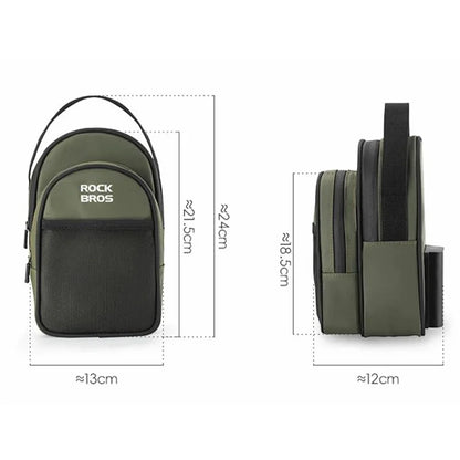 ROCKBROS W014 For Brompton Folding Bicycle Front Bag PVC Coated Mesh Fabric Storage Bag
