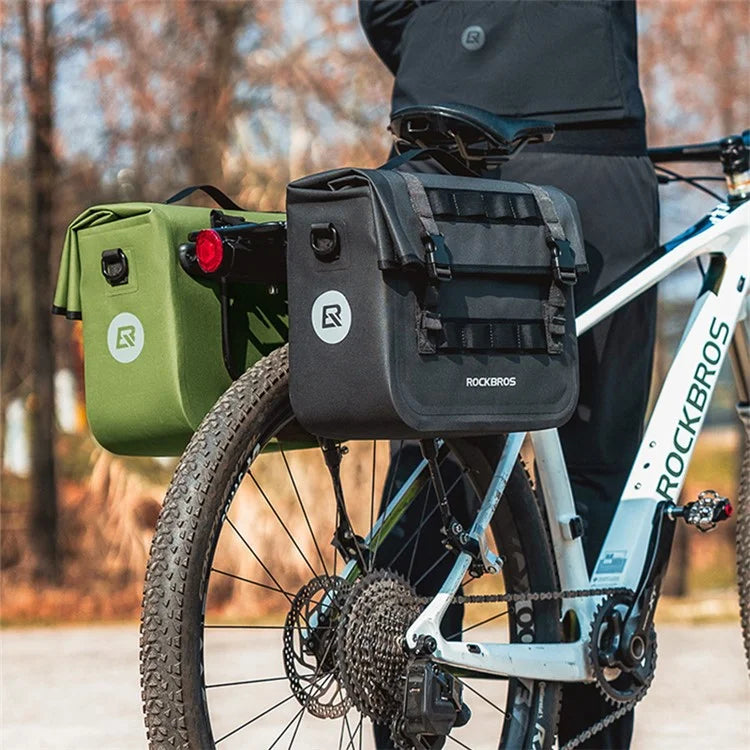 ROCKBROS AS-127 600D Polyester Bicycle Rear Rack Storage Bag MTB Road Bike Tail Pack