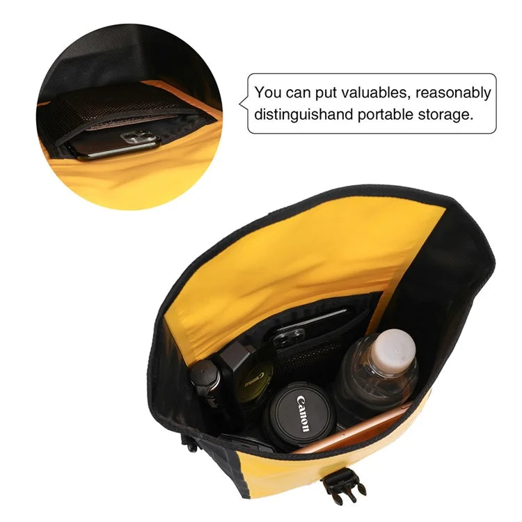 RHINOWALK F80 3.5L Motorcycle Bag Waterproof Storage Pouch with Shoulder Strap