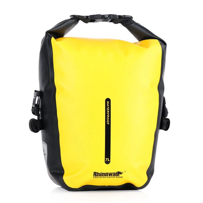 RHINOWALK RK6202 7L Bike Bag PVC+Mesh Cloth Bicycle Rear Seat Bag Saddle Bag