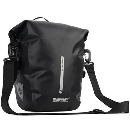 RHINOWALK RK6202 7L Bike Bag PVC+Mesh Cloth Bicycle Rear Seat Bag Saddle Bag