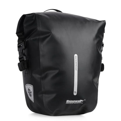 RHINOWALK RK6202 7L Bike Bag PVC+Mesh Cloth Bicycle Rear Seat Bag Saddle Bag