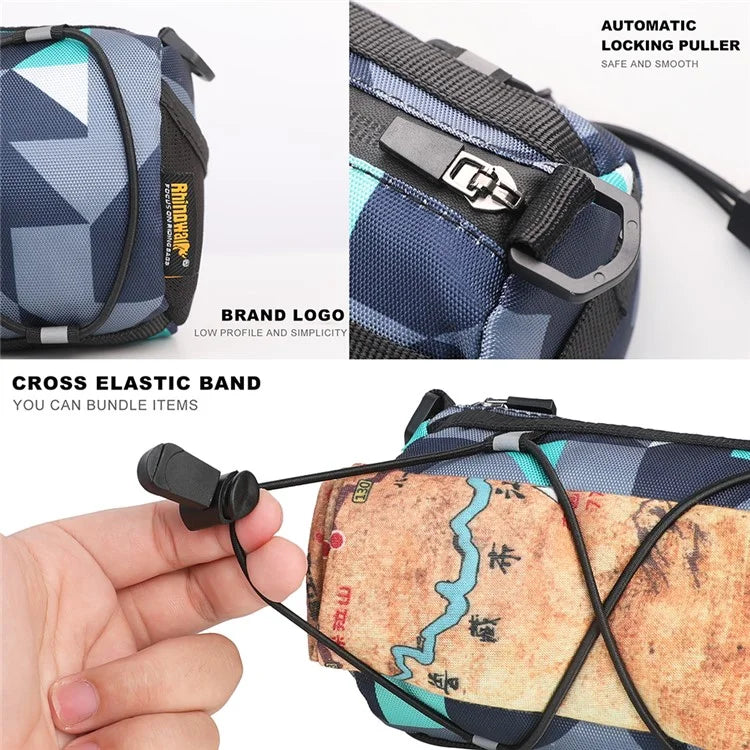 RHINOWALK RK9103 Bicycle Handlebar Bag 900D Polyester Bike Front Tube Bag