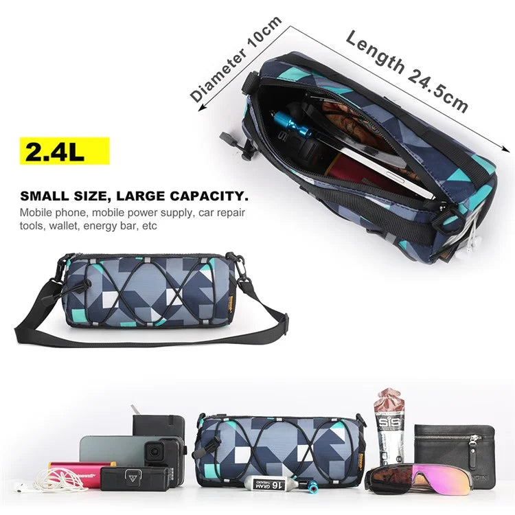 RHINOWALK RK9103 Bicycle Handlebar Bag 900D Polyester Bike Front Tube Bag