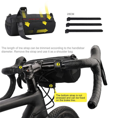 RHINOWALK RK9103 Bicycle Handlebar Front Hanging Bag Bike Front Storage Bag+Yellow
