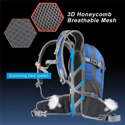 RHINOWALK RK8202 12L Hiking Backpack Breathable Travel Bag Camping Climbing Daypack