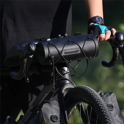 RHINOWALK RK9109 Polyester Crossbody Bag Bike Handlebar Tube Bag Cycling Pouch